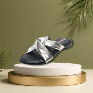 Women's Cross Strap Slide Sandals